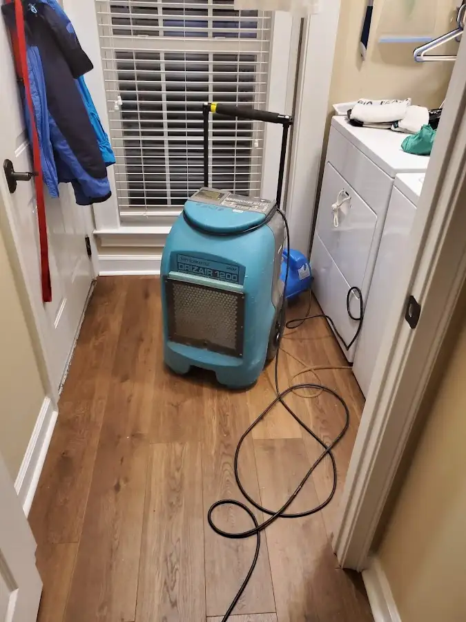Commercial dehumidifier deployed for Flood Damage Cleanup in Valrico
