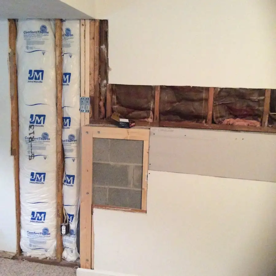 Wall insulation replacement during Contents Cleaning & Restoration in Valrico
